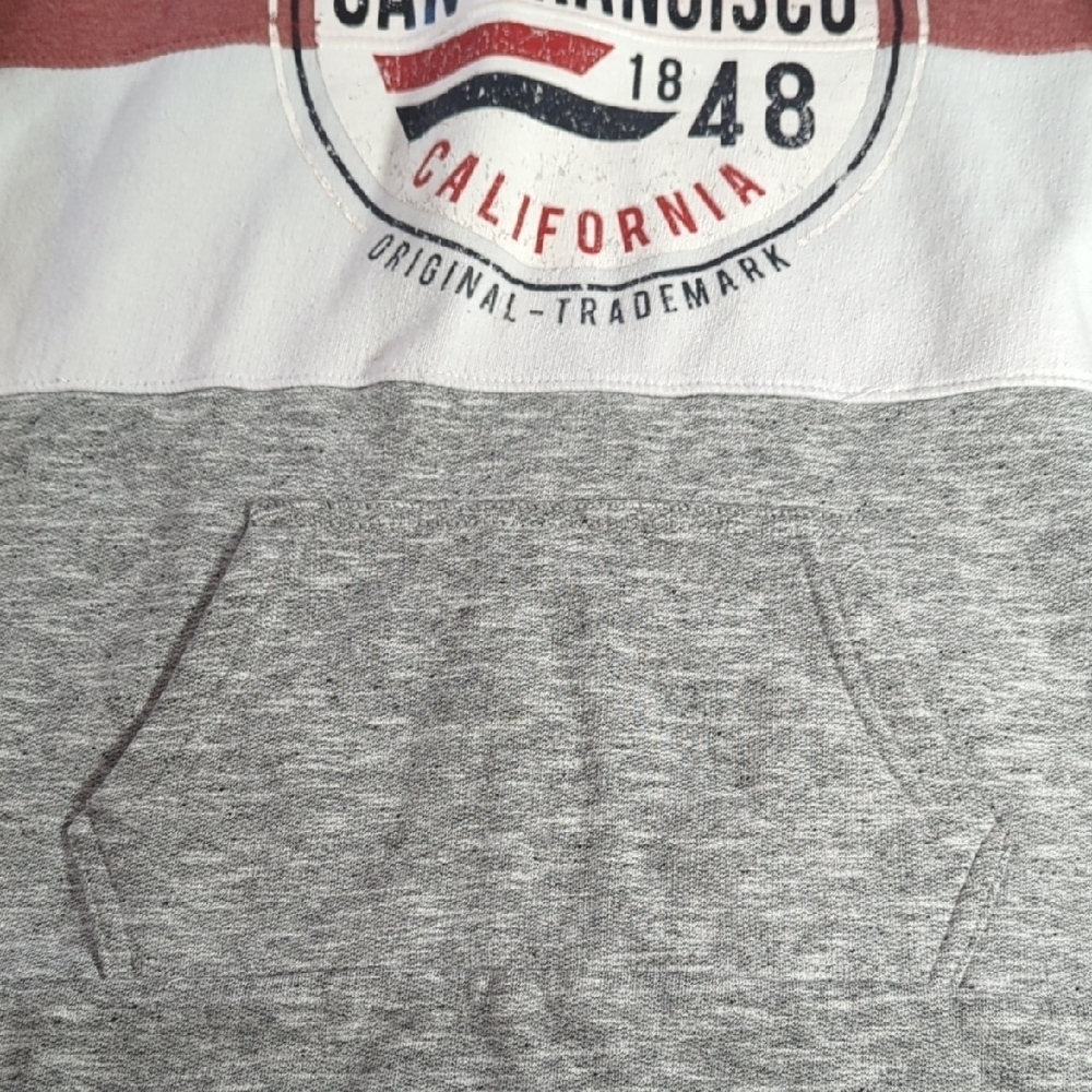 Pink, Grey and White Colorblock Hoodie San Francisco... Amazing Hoodie... - Picture 5 of 14